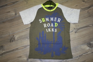 IKKS garcon summer road T-Shirt kaki clair