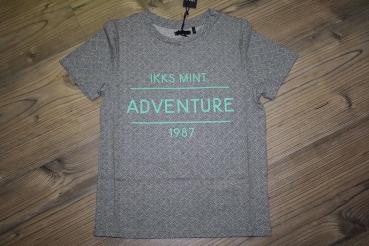 IKKS garcon exklusive Mint Mood T-Shirt gris chiné moyen