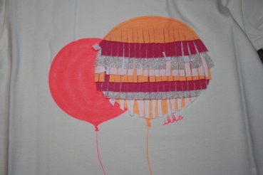 Preview: IKKS exklusive pretty color 3-D T-Shirt blanc casse