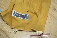 Mijn Trikotschal mit Muschelsaum Simone yellow
