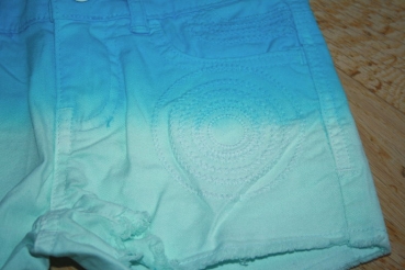 DeSigual dip dye denim shorts Chia lago azul