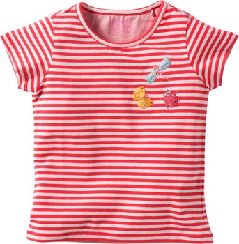 Room Seven® Ringel-Kurzarm-Shirt Ti stripes pink