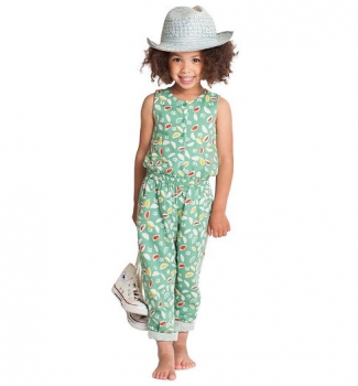 Room Seven® Jumpsuit/Overall/Einteiler Oopsy leaves print light green