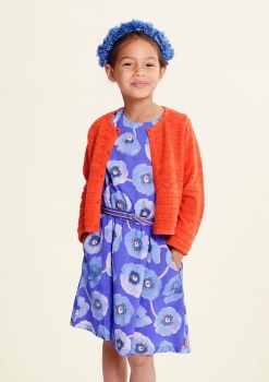 Oilily ärmelloses Kleid Diske aop blue poppies blue