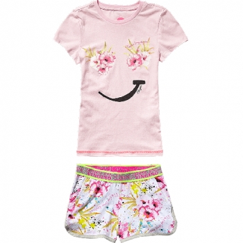 Vingino kurzer Pyjama/Shorty Wieb sorbet pink