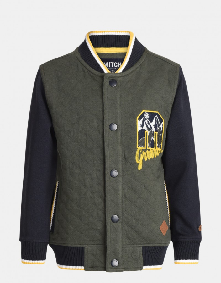 Mitch Eddy Bomber Sweatjacke green