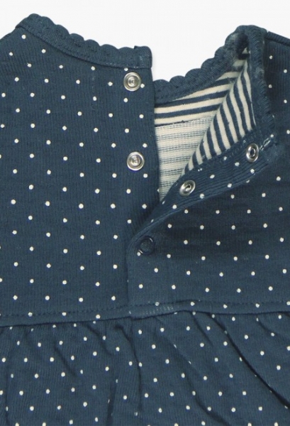 boboli newborn Strampelanzug-Kleid indigo gestreift