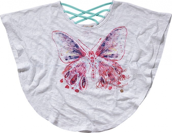 Vingino fancy flaired top Iriane real white ---size 6y left only---