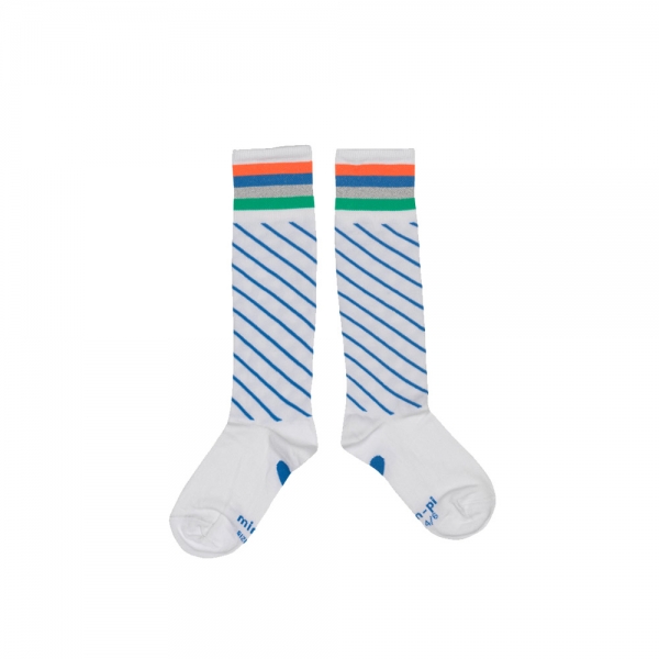 Mim-Pi Pretty knee socks white stripes