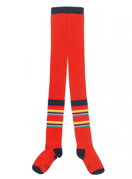 Mim-Pi Knuffel basic tights orange stripes