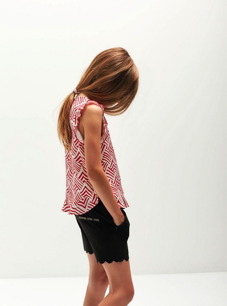 IKKS exclusive Boho Rock Blusentop rouge clair