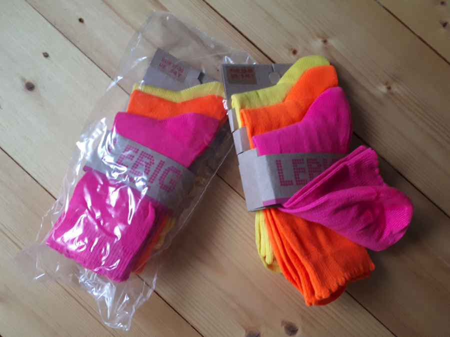 LeBig pack of 3 basic girl socks Billie multi
