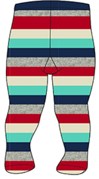boboli baby girl stripy tights "Red Mountain" indigo
