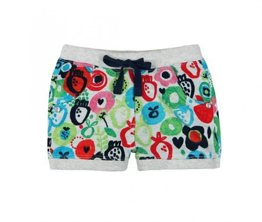 boboli baby girl "wild garden" jerseyshorts flor naif fond gris
