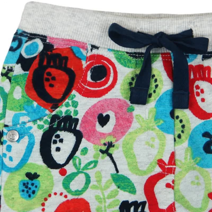 boboli baby girl "wild garden" jerseyshorts flor naif fond gris