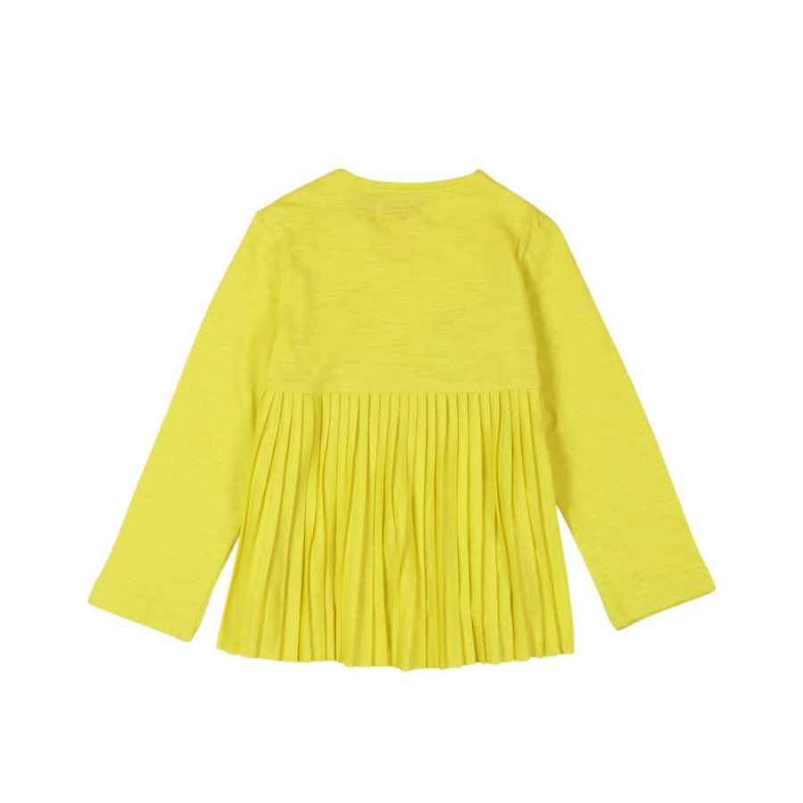 boboli baby girl "brush stroke" longsleeve limon