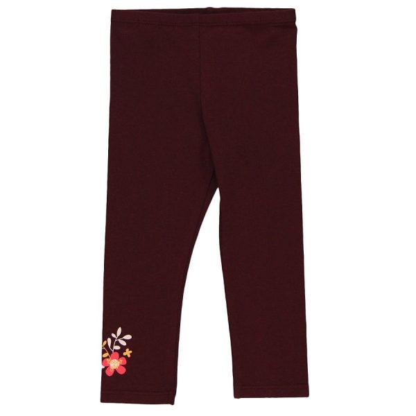 boboli baby girl leggings "Nordic Nature" bordeaux