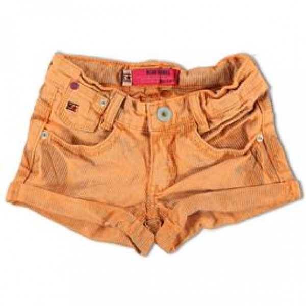 Blue Rebel high summer girl shorts Pearl neon orange