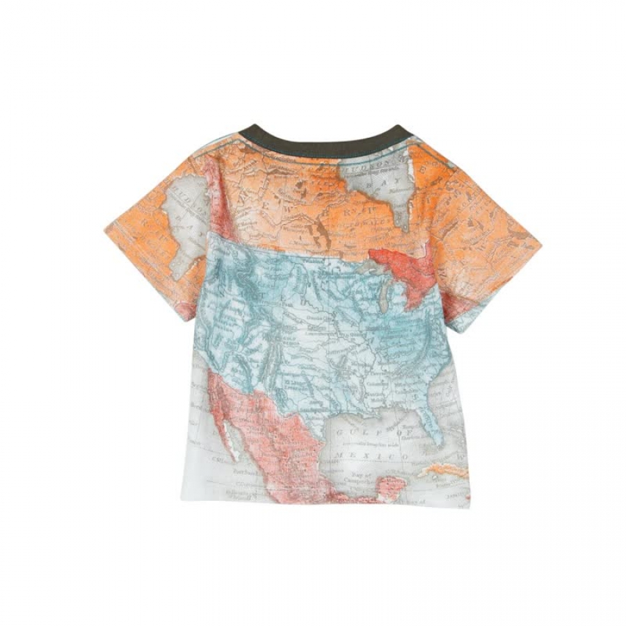 boboli baby boy "Ethnic Bazaar" t-shirt blanco quimico