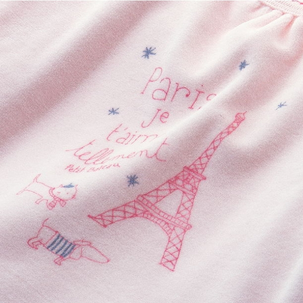 Petit Bateau girls velvet pyjama joli