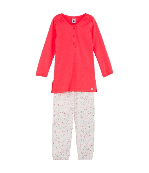 Petit Bateau girls pyjama malibu/ecume