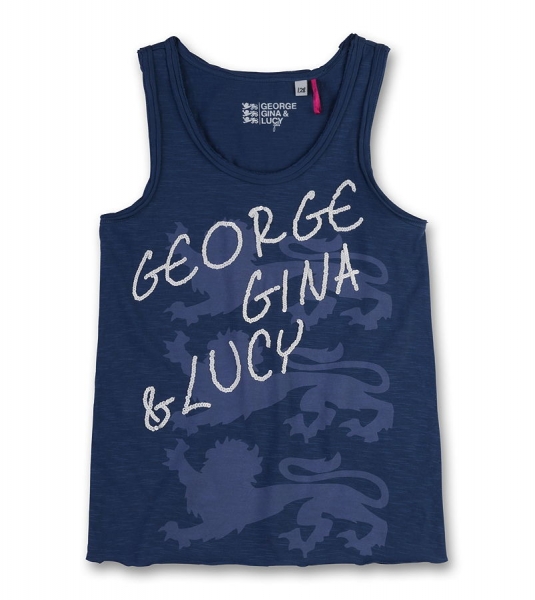GEORGE GINA & LUCY girls logo tanktop denim love