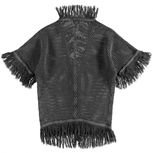 Blue Rebel spot on knitted 3/4 sleeves cardigan black indigo