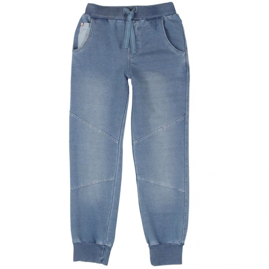 boboli kids boy "Virtual Cuba" jogg-denim pants bleach