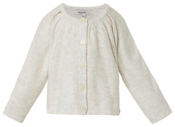 noppies baby girl knitted cardigan Mya off white
