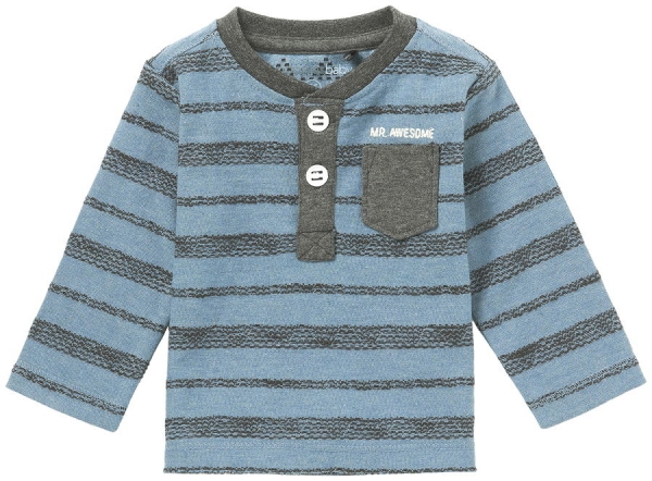 noppies baby boy Langarmshirt Concord blue melange