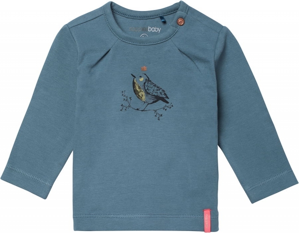 noppies baby girl longsleeve California grey petrol