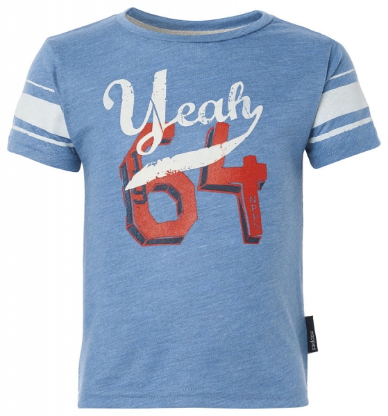 noppies kids boy t-shirt Pim "64" light kobalt