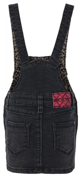 noppies kids girl denim dungaree dark grey