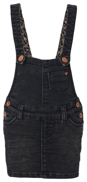 noppies kids girl denim dungaree dark grey