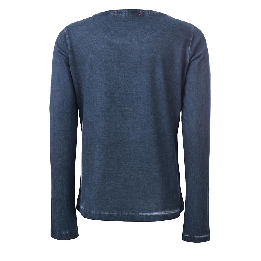 Blue Rebel spot on girls longsleeve steel