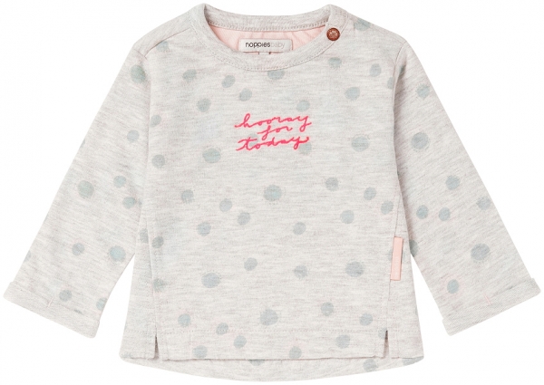 noppies baby girl sweatshirt Dunkirk ice blue