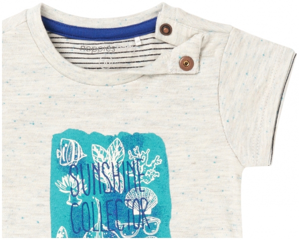 noppies baby boy T-Shirt Edgewood offwhite melange