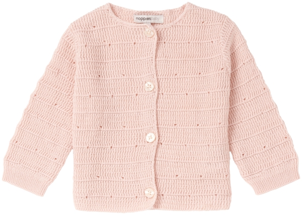 noppies baby girl knitted cardigan Eugene blush