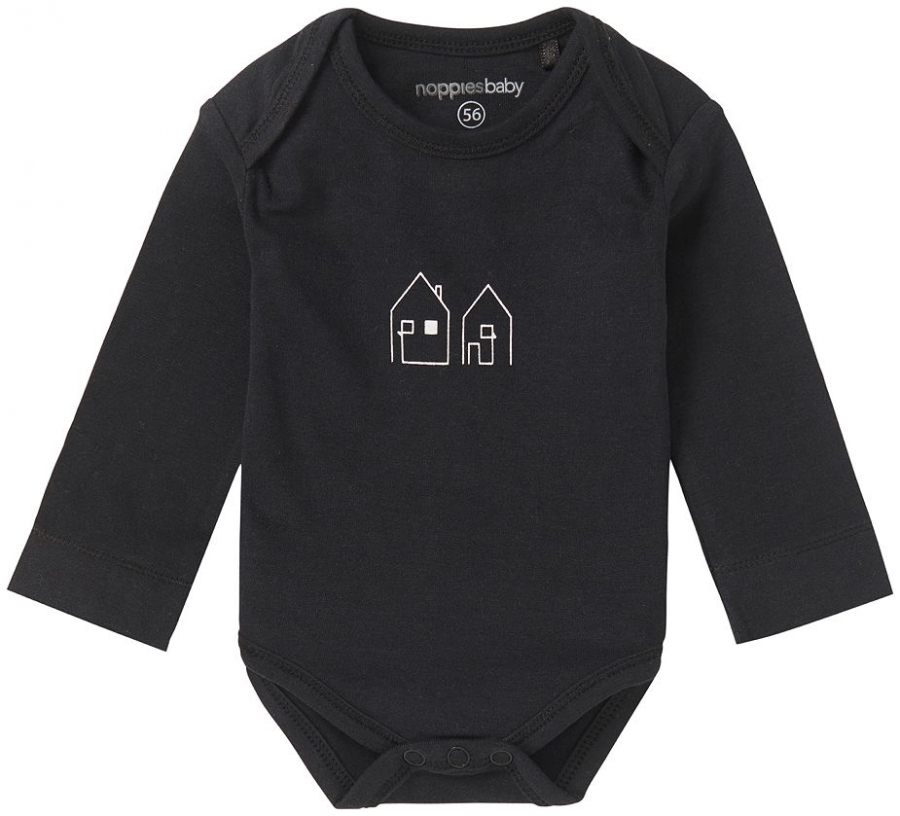 noppies baby longsleeved romper Griffin black ---size 6m left only---