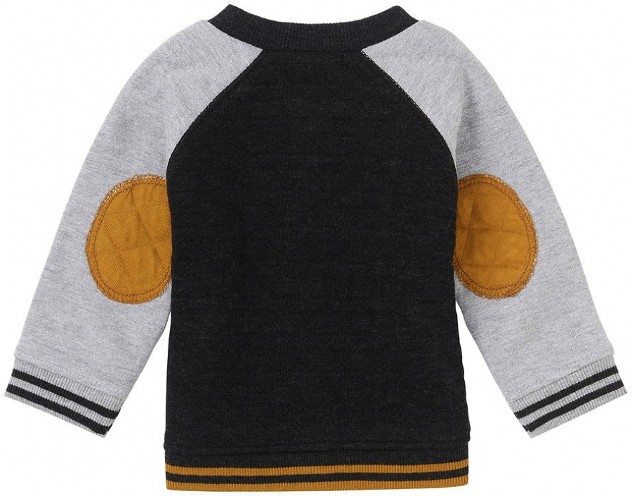 noppies baby boy Wende-Sweatjacke Itens charcoal melange