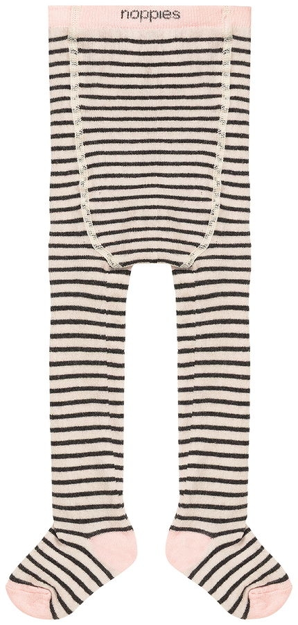 noppies baby girl stripy tights Ibiza charcoal melange