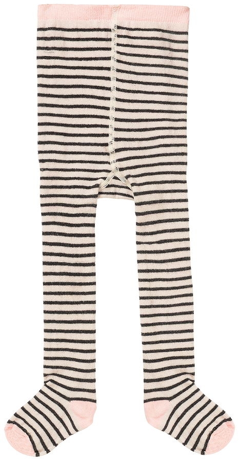 noppies baby girl stripy tights Ibiza charcoal melange