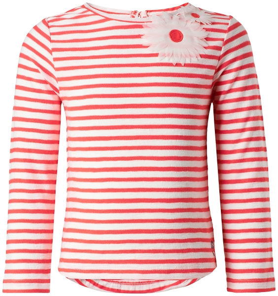 noppies kids girl stripy longsleeve Ensley coral