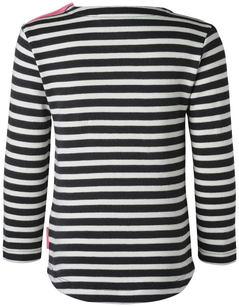 noppies kids girl stripy longsleeve Havre charcoal