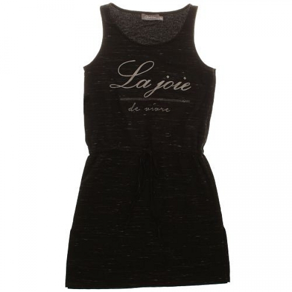 Geisha sleeveless midi dress anthracite melange