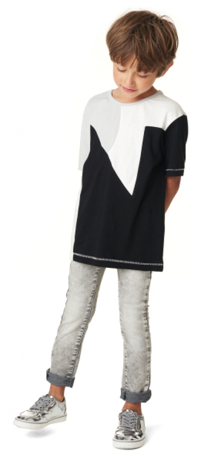 NOP boys oversized t-shirt Kirtland light grey