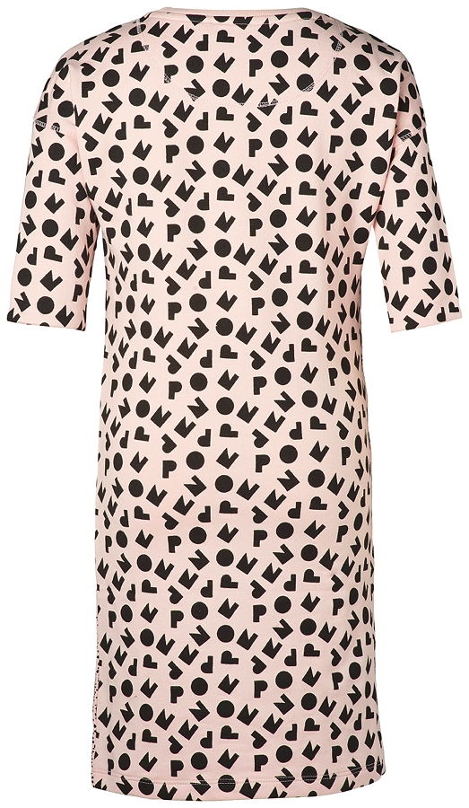 NOP girls 3/4 sleeves jerseydress Lincroft aop pink