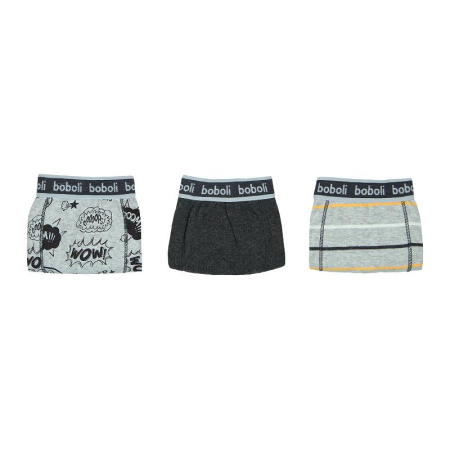 boboli underwear boys Dreierpack Boxershorts "Super Hero" grau