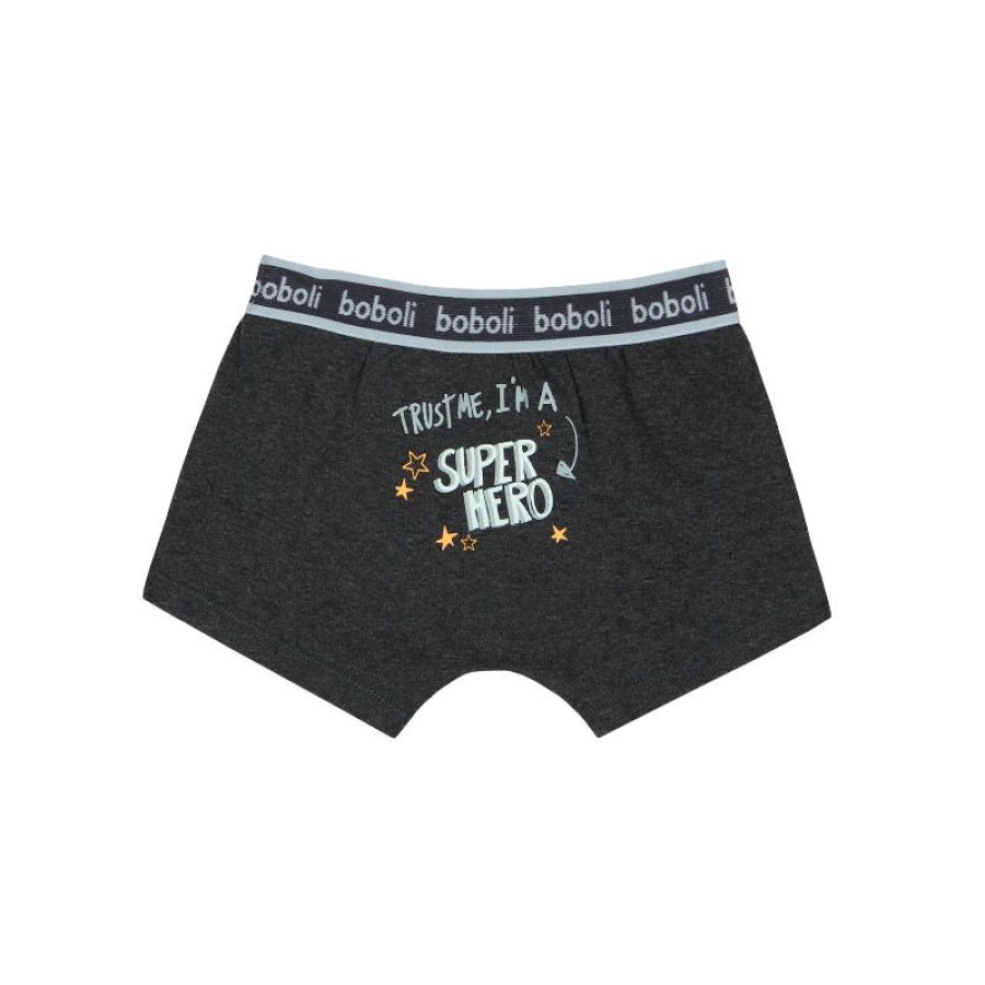 boboli underwear boys Dreierpack Boxershorts "Super Hero" grau