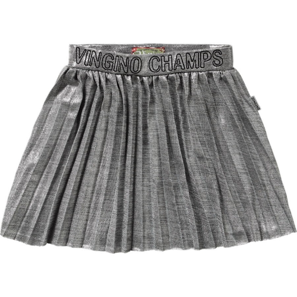 Vingino pleated skirt Qunity silver shiny